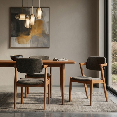 Luxe eetkamermeubels designer grijs 2x stoelen nieuw interieur modern stoelen