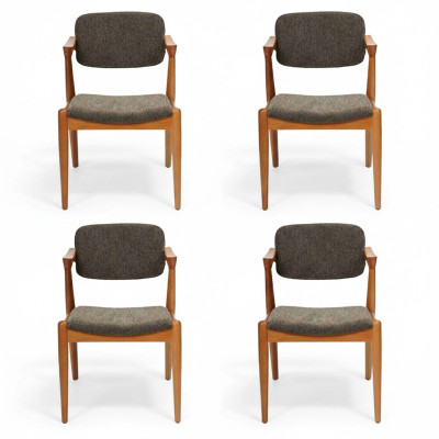 Luxe eetkamermeubelen Designer 4x stoelen Nieuwe inrichting Grijs Modern Stoelen