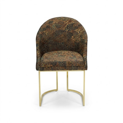 Runder eetkamer roestvrijstalen stoel Woonkamerstoelen Luxe gestoffeerde zetel