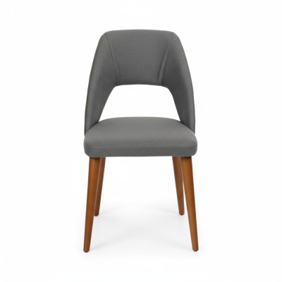 Grijze-bruine designer houten eetkamerstoelen Luxueus houten frame.