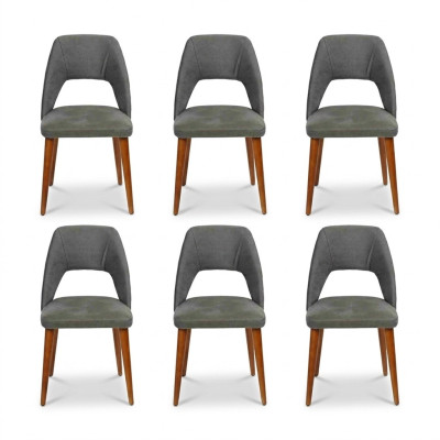 Stoelontwerper 6x stoelen Houten eetkamerstoel Luxe hout Nieuw meubilair Nieuw