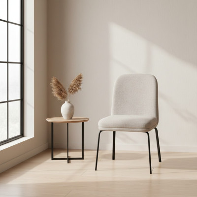 Moderne wit metalen stoel Designer eetkamer meubels Stijlvolle eenzitter