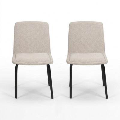 Witte gestoffeerde stoelen Designer 2x Eetkamerstoelen Moderne Keukenstoelen