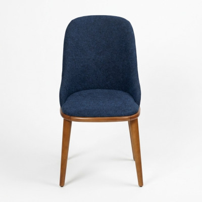 Moderne eetkamer blauwe stoelen ontwerper gestoffeerde zitplaatsen keuken meubels nieuw