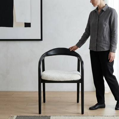 Moderne roestvrijstalen stoel eetkamer Zwarte stoelen Designer metaal