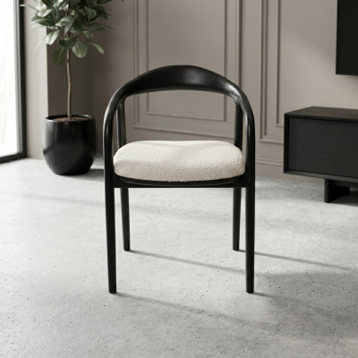 Zwart-witte eetkamerstoelen Luxe keukenzitmeubels Metalen stoelen