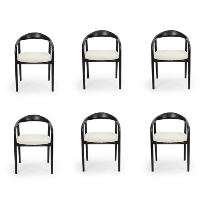 Stijlvol Roestvrij Staal 6x Stoelen Eetkamer Zwart Modern Stoel Designer Metaal