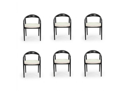 Stijlvol Roestvrij Staal 6x Stoelen Eetkamer Zwart Modern Stoel Designer Metaal