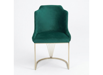 Ontwerper Groene eetkamerstoel Luxe éénpersoons Modern eetkamermeubilair