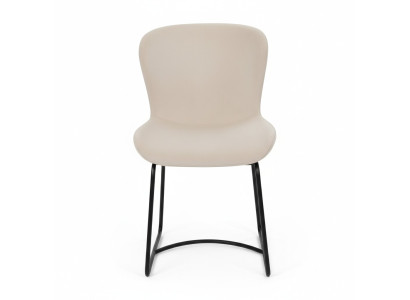 Eetkamerstoel Stoel Eetkamer Modern Stoelen Metaal Ontwerp Eet Wit Zitje Fauteuil