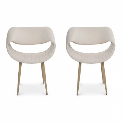 Moderne 2x stoelen gestoffeerde luxe fauteuil leunstoel eetkamer woonkamer nieuw