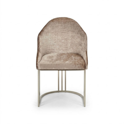 Eetkamerstoel 1-zits fauteuil Roestvrij staal Luxe Modern Meubelontwerp Nieuw