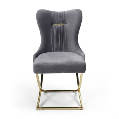 Eetkamerstoelen, luxe fauteuil, grijze stoel, leunstoel, nieuw woonkamermeubilair