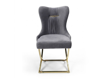 Eetkamerstoelen, luxe fauteuil, grijze stoel, leunstoel, nieuw woonkamermeubilair
