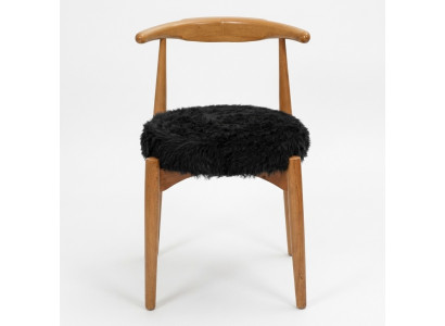 Luxe eetkamer houten stoel bruin zonder armleuning design gestoffeerde stoel