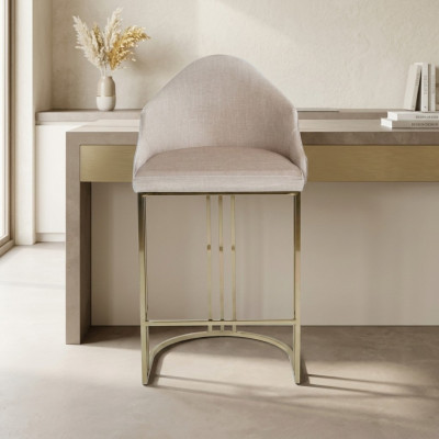 Luxe Eettafel Stoel Beige Armstoel Meubels Inrichting Zitkussen Stoelen