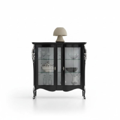 Kasten Houten vitrines Glas kast Vitrine Woonkamer meubels Dressoir