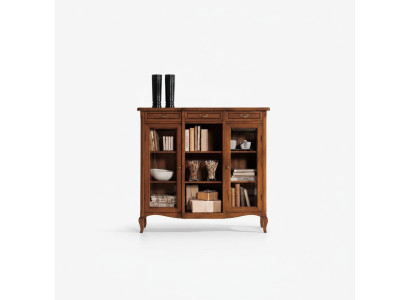 Ontwerper luxe houten vitrinekast design dressoir Italiaanse meubels