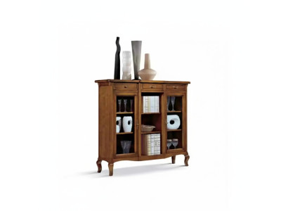 Vitrine Woonkamer Meubels Dressoir Houten Vitrines Bruin Kast Massief hout