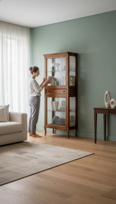 Vitrine Kast Ladenkast Glasplank Vitrines Houten Kasten Woonkamer