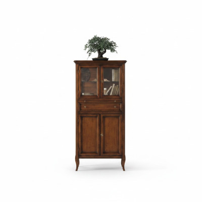 Klassieke kast meubels Bruin Vitrine Vitrinekast Glazen kast Nieuw