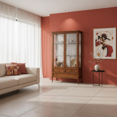 Klassieke vitrinekast woonkamer vitrinekast Italië meubels nieuw