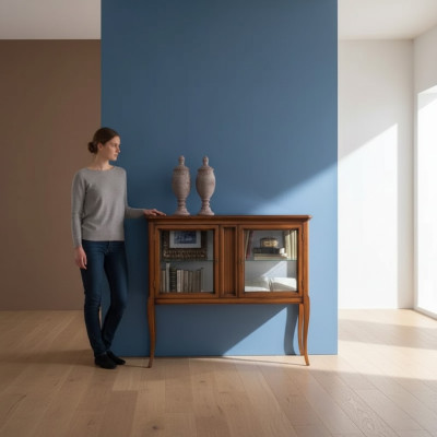 Vitrine Kasten Meubels Klassieke Vitrines Woonkamer Dressoir Hout