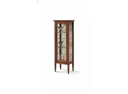 Klassieke vitrinekast commodes vitrinekast kast glazen kast bruin
