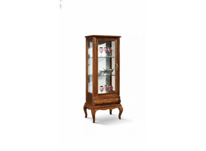 Möbel Klassisch Glasschrank Vitrine Holz Glas Schrank Schränke Regale Italien Meubels Klassieke glazen kast vitrine hout glas kast kasten rekken Italië