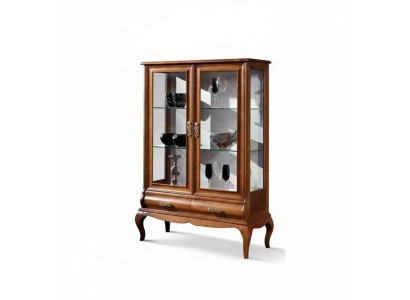 Luxury Houten Vitrine Kast Ontwerp Bruin Italiaanse Meubels Kast Nieuw