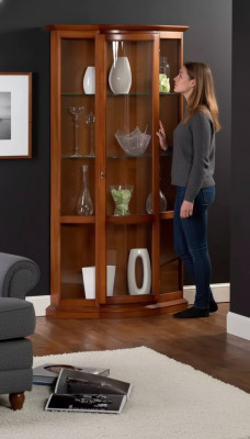 Kasten Houten Vitrine Glas Kast Vitrine Woonkamer Meubelen Dressoir