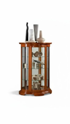 Vitrine kast Plank Woonkamer Dressoir Klassieke meubels Planken Hout