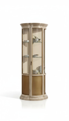 Vitrine Eetkamer dressoir Massief hout Italiaanse meubels Glazen kast Nieuw