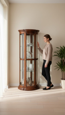 Woonkamer dressoir Glazen kast Vitrinekast Houten dressoir Kasten Meubels