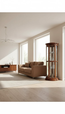 Woonkamer dressoir Glazen kast Vitrinekast Houten dressoir Kasten Meubels