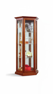 Vitrine kasten Vitrines Hout Luxe Woonkamer Meubels Kast Bruin Nieuw