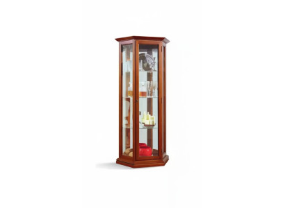 Vitrine kasten Vitrines Hout Luxe Woonkamer Meubels Kast Bruin Nieuw