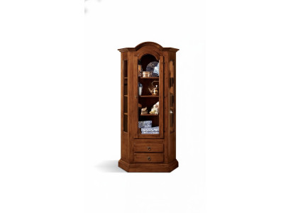 Kast Vitrine Meubels Hout Luxe Glas Kast Hout Plank Woonkamer