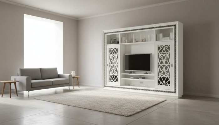 Wandmeubel Luxe wandmeubel Kast Modern meubilair Woonkamer tv Hout
