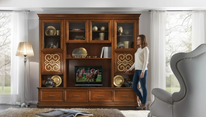 Wandkast Woonkamer TV-ontwerper meubels Woonkamer Italiaans Nieuw