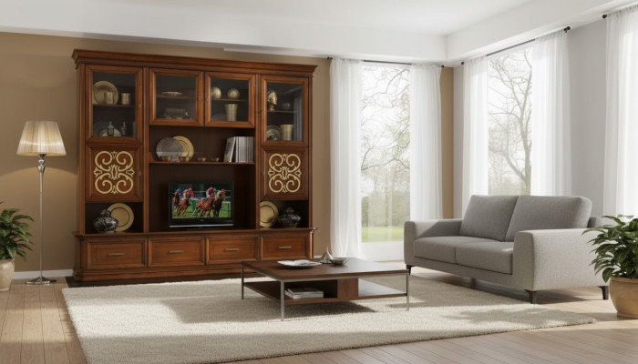 Wandkast Woonkamer TV-ontwerper meubels Woonkamer Italiaans Nieuw