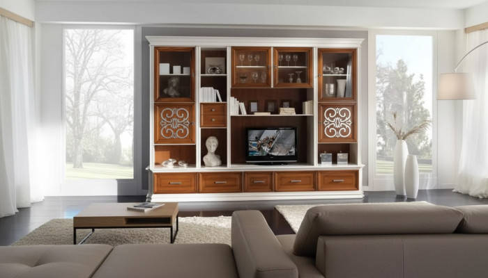Woonkamer plank TV kast Wandplanken Houten woonkamer meubelen Nieuw