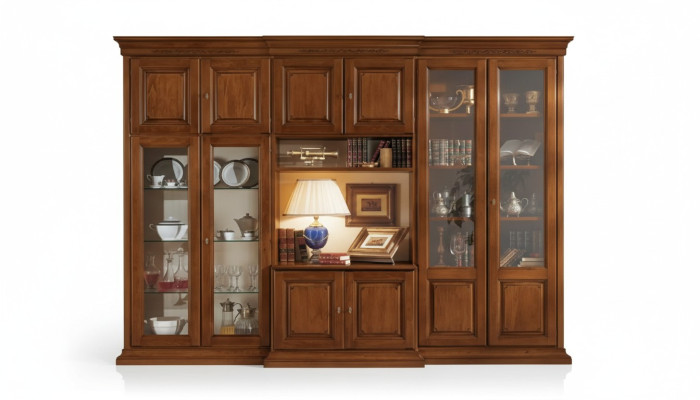 Wandmeubel Italiaanse houten meubelen Ontwerper wandkasten Woonkamer Nieuw