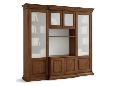 Tv-meubel wandmeubel tv-kast massief hout klassiek