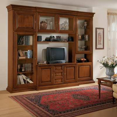 Woonkamer meubels woonkast klassiek Italiaanse stijl houten meubels nieuw