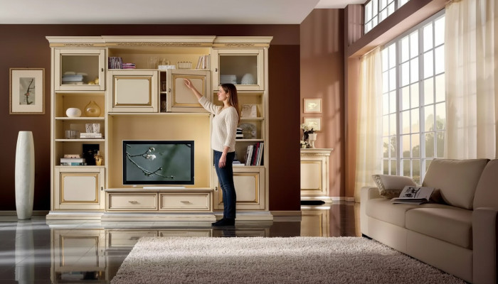 Klassieke woonwand woonkamer dressoir RTV plank muren kast nieuw