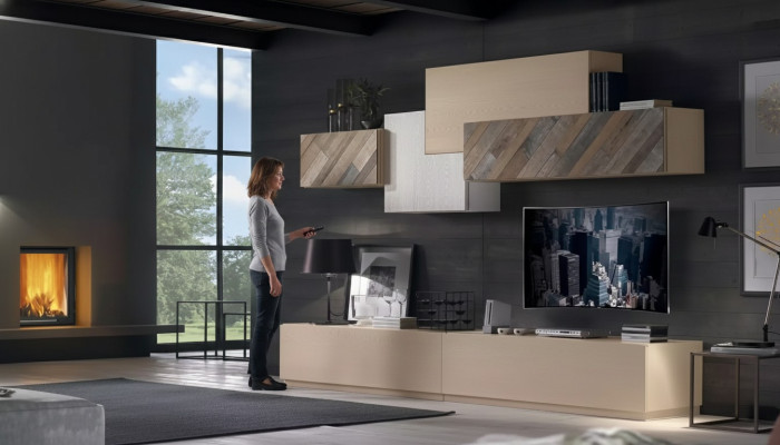 Woonkamer compleet set TV-meubel kast wandmeubel luxe nieuw