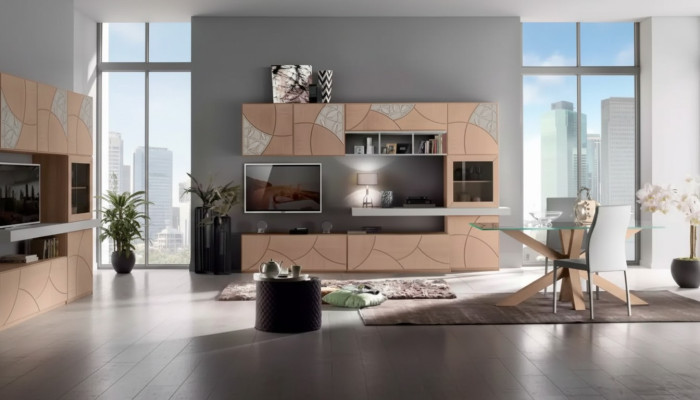 Klassieke woonkamer wand woonkamer dressoir RTV plank muren kast Nieuw