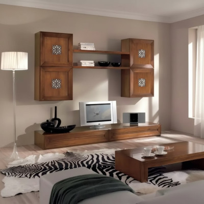 Woonkamerset Ontwerper Woonkamer Bruin Dressoir Wandmeubel Nieuw