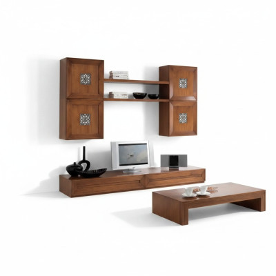 Woonkamerset Ontwerper Woonkamer Bruin Dressoir Wandmeubel Nieuw
